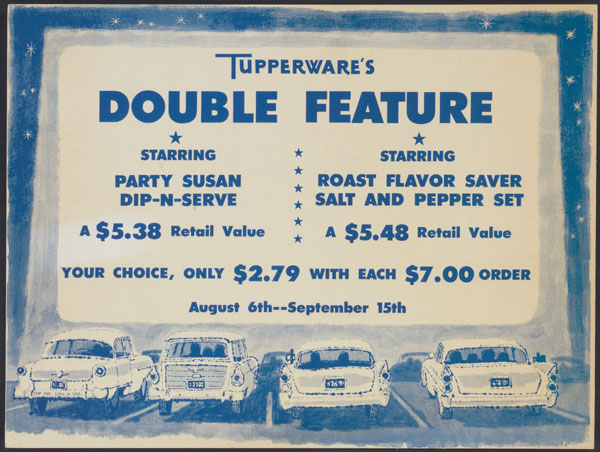 Tupperware Double Feature Sign