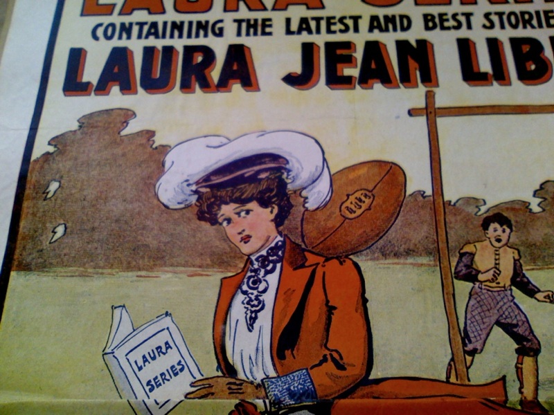 1900 Book Advertising Football Poster Laura Series  