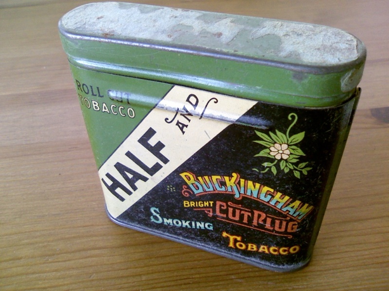 Old Buckingham Half & Half Pocket Tobacco Tin  