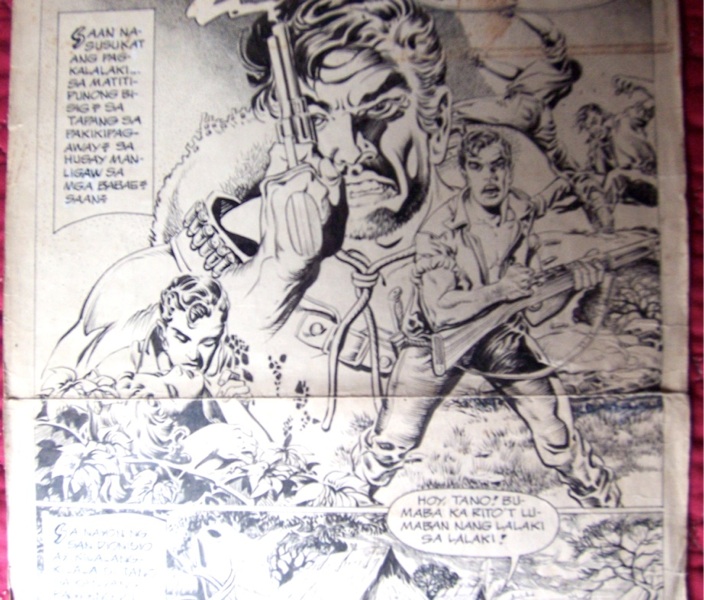 Old Original Philippines Comic Book Art Pagkalalaki  by Jose 