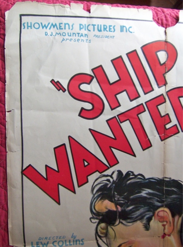 1933 ship of wanted men movie poster