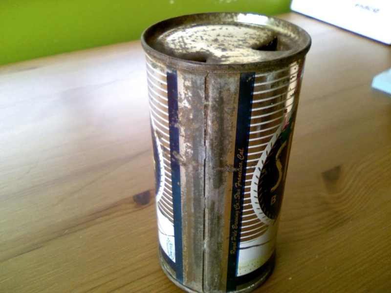 1930s Sierra Beer Can with Sierra Nevada Mountains  