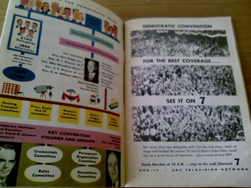 1956 TV Guide with Democratic National Convention Cover  